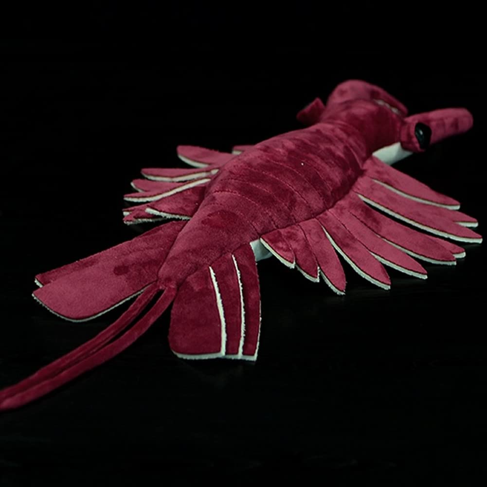 BABY FRANKIEZHOU Simulation Anomalocaris Plush Toy 21 Inch, Cute Soft Anomalocaris Stuffed Animal for Kids Boys and Girls, Red