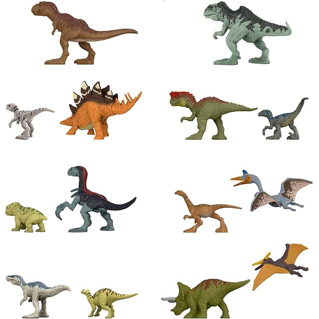 Jurassic World Dominion Dinos Mini Surprise Combo - 6 Blind Box Packs | No Duplicates, Mystery Mini Dino Figures | 1.125? Scale Collectibles - Mattel