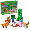 LEGO Minecraft 21281 Baby Pig’s Birthday Celebration - 351-Piece Build & Play Set with Creeper, Baby Pig, Fox, Llama, Cat, Zombie Mobs + Buildable
