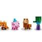 LEGO Minecraft 21281 Baby Pig’s Birthday Celebration - 351-Piece Build & Play Set with Creeper, Baby Pig, Fox, Llama, Cat, Zombie Mobs + Buildable