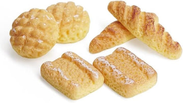6Pcs Artificial Bread Set, Realistic Food Display Props, Miniature Bread Dollhouse Decoration Accessories, DIY Micro Landscaping Decor Kitchen Home