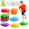 HYES Stepping Stones for Kids, 12PCS Non-Slip Balance Steps Stones