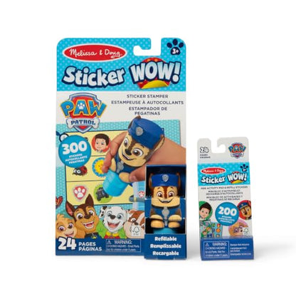 Melissa & Doug Sticker Wow! PAW Patrol Chase, Stamper Activity Book Toy
