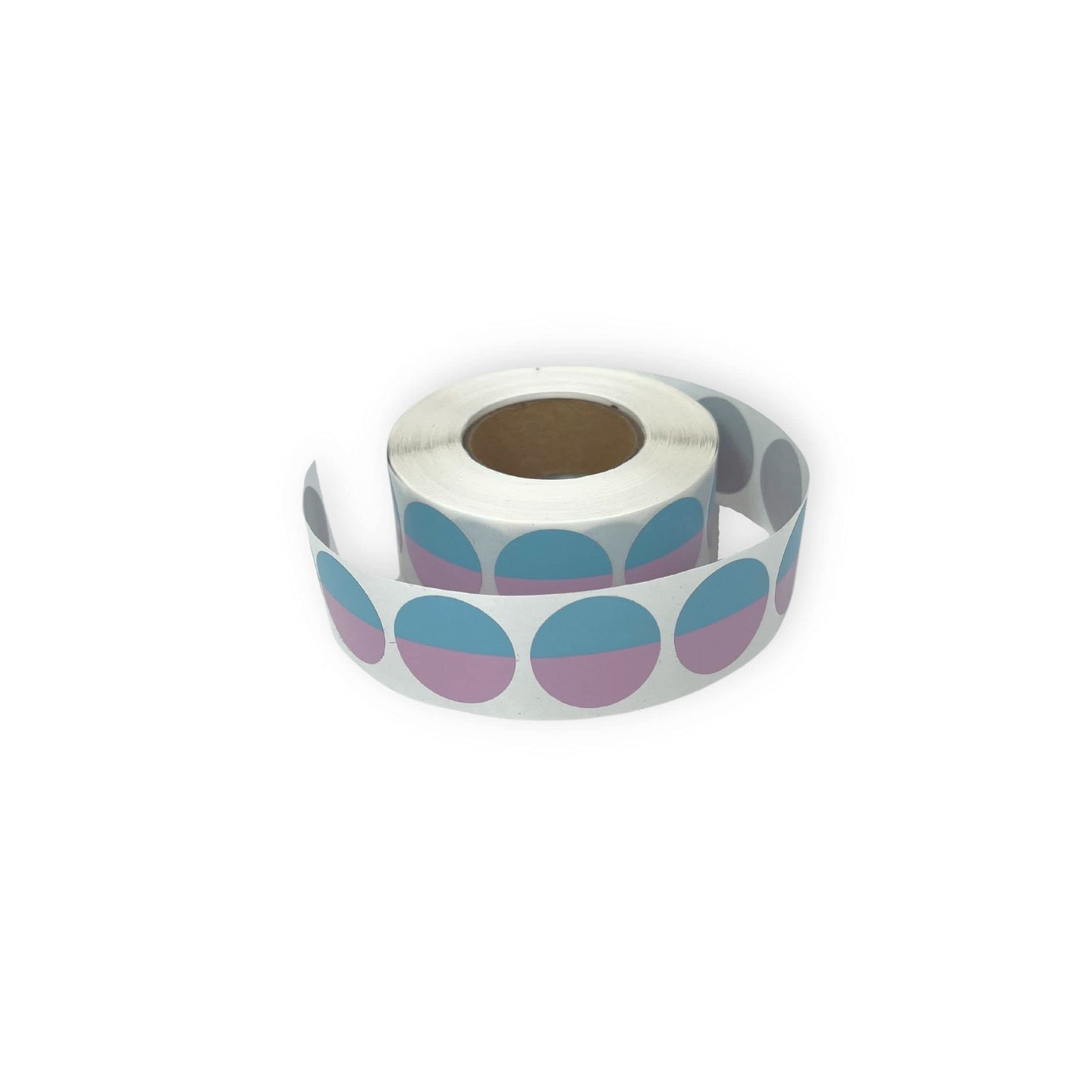 1000 pc Scratch Off Stickers | 1 Inch Round | Pink/Blue Gender Reveal Scratch Off Sticker | Perfect to Make Gender Reveal Scratch Off Cards