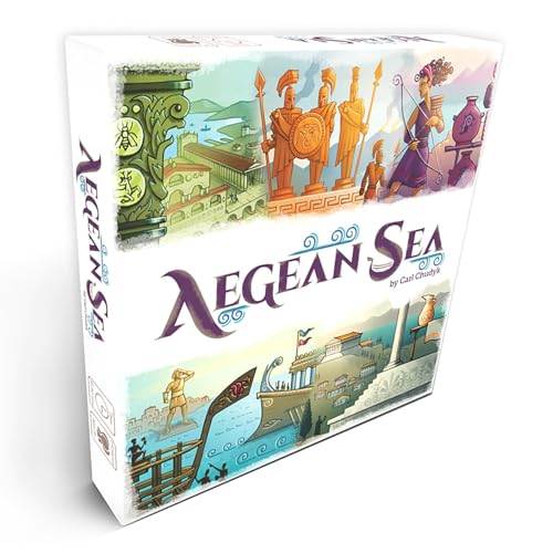 Asmadi Games: Aegean Sea - Strategy Card Game, Take Charge of Ancient Peoples, Ages 14+, 2-5 Players, 20 Min Per Player