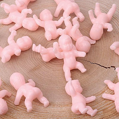24Pcs King Cake Babies, 1.2 Inch Mini Babies for Baby Shower Game