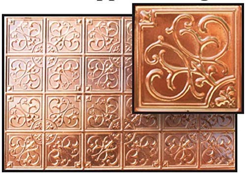 Melody Jane Dollhouse Tin Ceiling Real Copper Miniature 1:12 Scale 9.3/4 x 6.3/4 inches