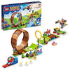 LEGO Sonic The Hedgehog Sonic’s Green Hill Zone Loop Challenge Building Toy Set, Sonic Adventure Toy with 9 Sonic and Friends Characters, Fun Gift for