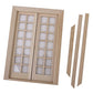 ULTNICE 1:12 Dollhouse Furniture Miniature Wooden Exterior Door 28 Panel
