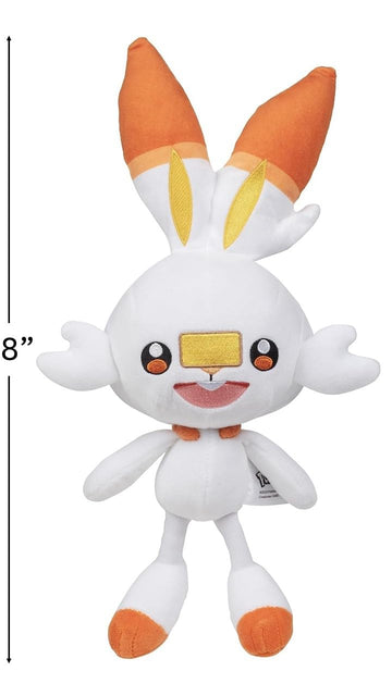 Pokemon 8" Scorbunny, Grookey & Sobble Plush 3-Pack - Officially Licensed - Sword & Shield Galar Starter Set - Authentic Soft Stuffed Animal Toy