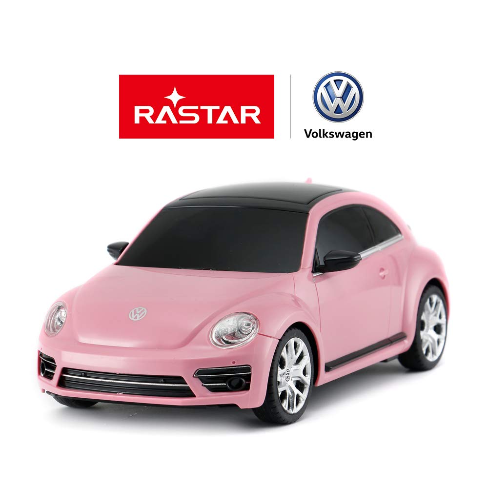 RASTAR Radio Remote Control 1/24 Scale Volkswagen Beetle Licensed RC Model Car (Pink)