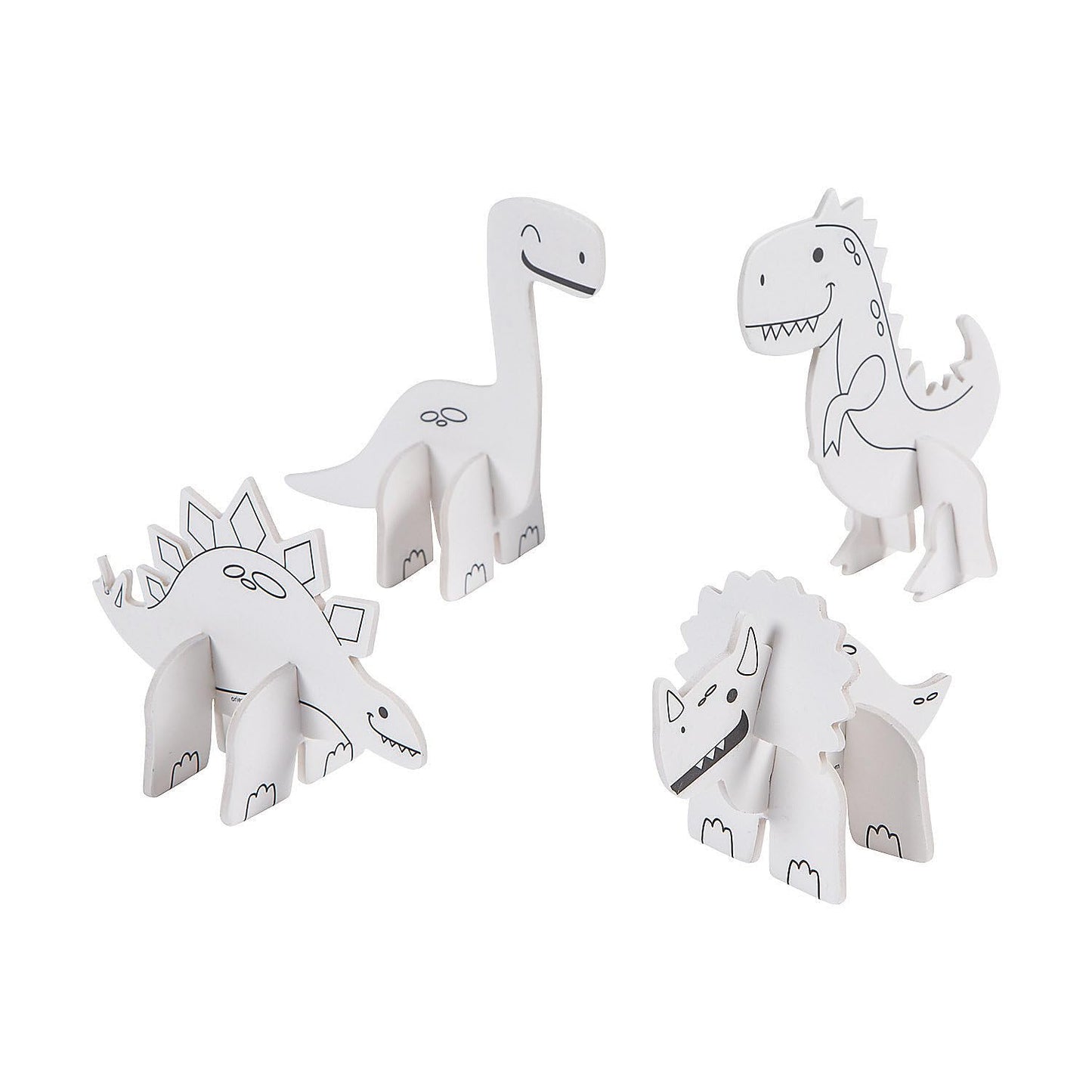 Fun Express CYO Foam Mini Dinosaur Craft Kits - VBS Vacation Bible School Supplies/Decor - 48 Pieces