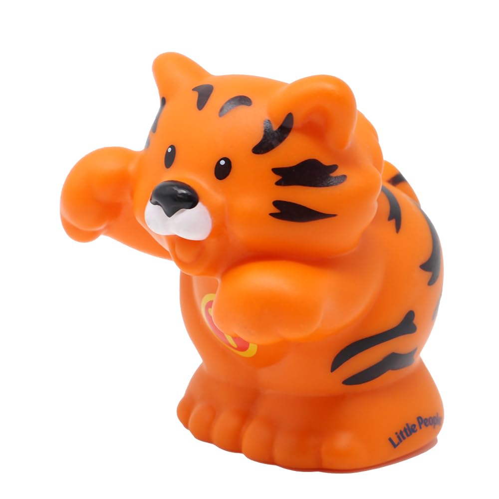 Fisher-Price Replacement Part for Collectible Little People Safari Circus A to Z Learning Zoo Playset J0134 - Replacement Tiger Figure Letter T