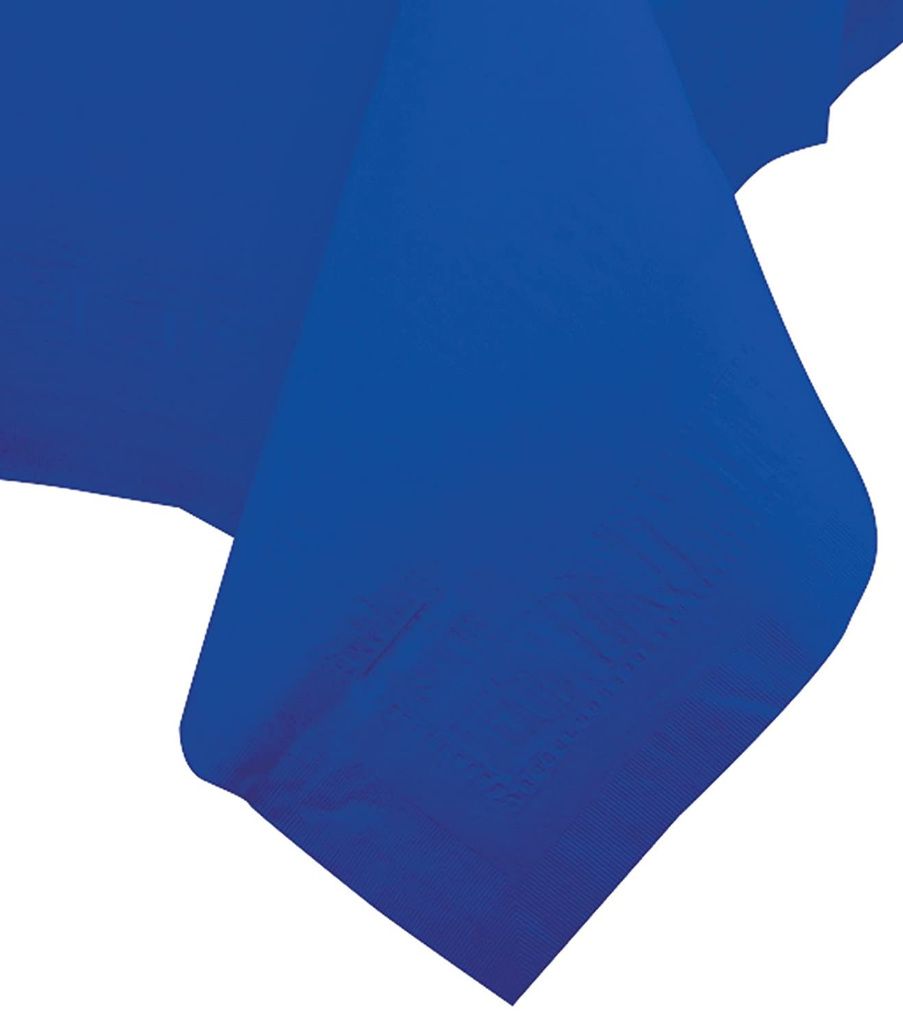 Creative Converting Touch of Color Table Cover Plastic Tablecover, 54" x 108", Cobalt