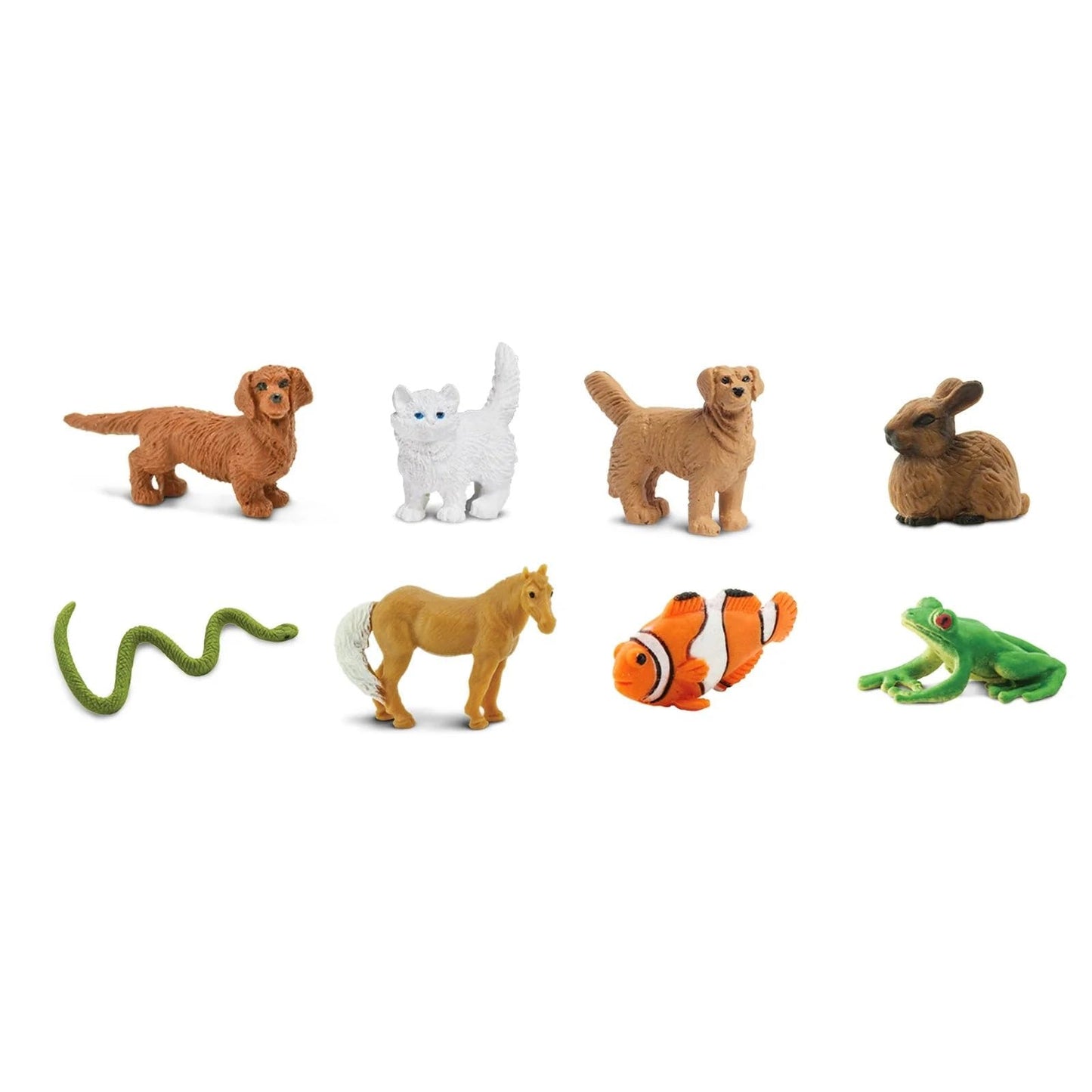 Safari Ltd. Good Luck Minis Pet Fun Pack - 8 Mini Figurines of Household Pets - Toy for Boys, Girls, and Kids Ages 5+