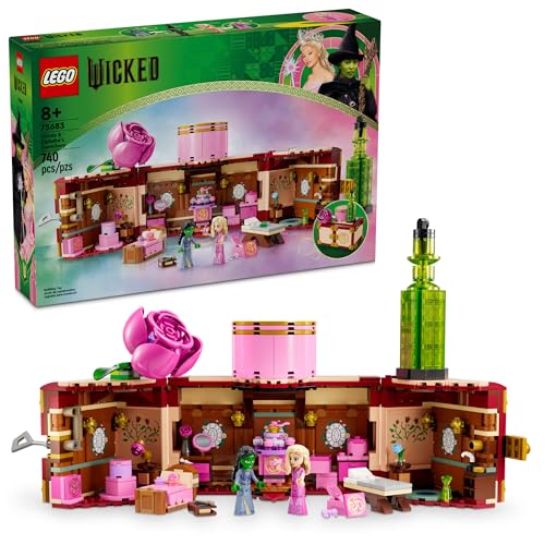 LEGO Wicked Glinda & Elphaba's Dormitory Building Toys - Wicked Toys for Girls & Boys, Age 8+ - Birthday Gift Idea - Buildable Doll House for Kids -