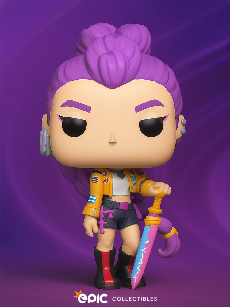 Epic Collectibles Pop Anime: K Pop Demon Hunters - Rumi (How It's Done) Vinyl Figure Bundled with Box Protector Compatible for Funko