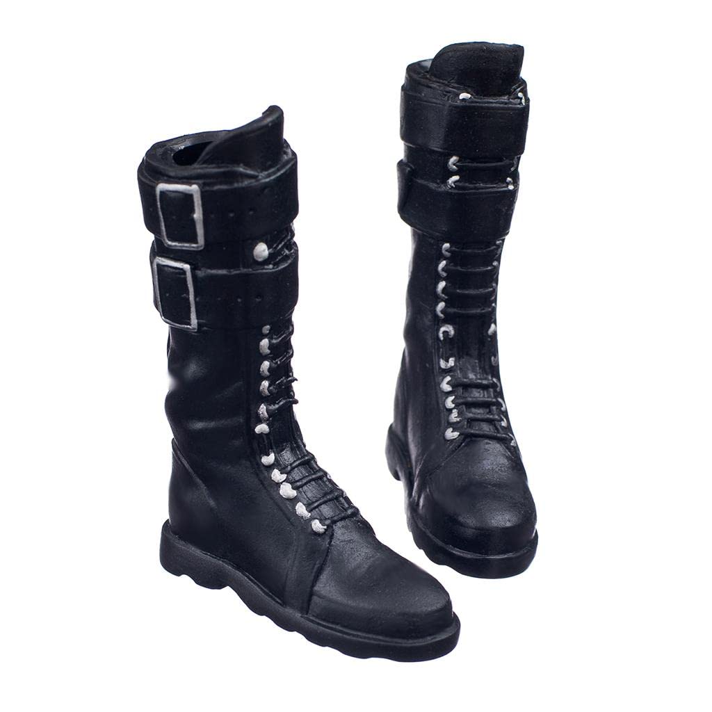 Jili Online 1/6 Female Flat Lace Up Shoe Boots for 12'' Kumik Phicen Hot Toys Body Figure
