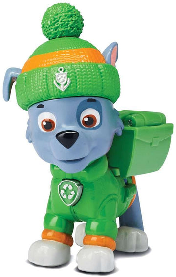 Paw Patrol Snow Rescue - Rocky with Transforming Pup Pack and Badge