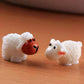 BLAPNK 40pcs Miniature Sheep Figurines Mini Herd of Sheeps Figure Toy Cake Toppers Moss Landscape Decoration DIY Terrarium Crafts Ornament