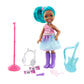 Barbie Chelsea Can Be Playset with Brunette Chelsea Rockstar Doll (6-in), Guitar, Microphone, Headphones, 2 VIP Tickets, Star-Shaped Glasses, for Ages