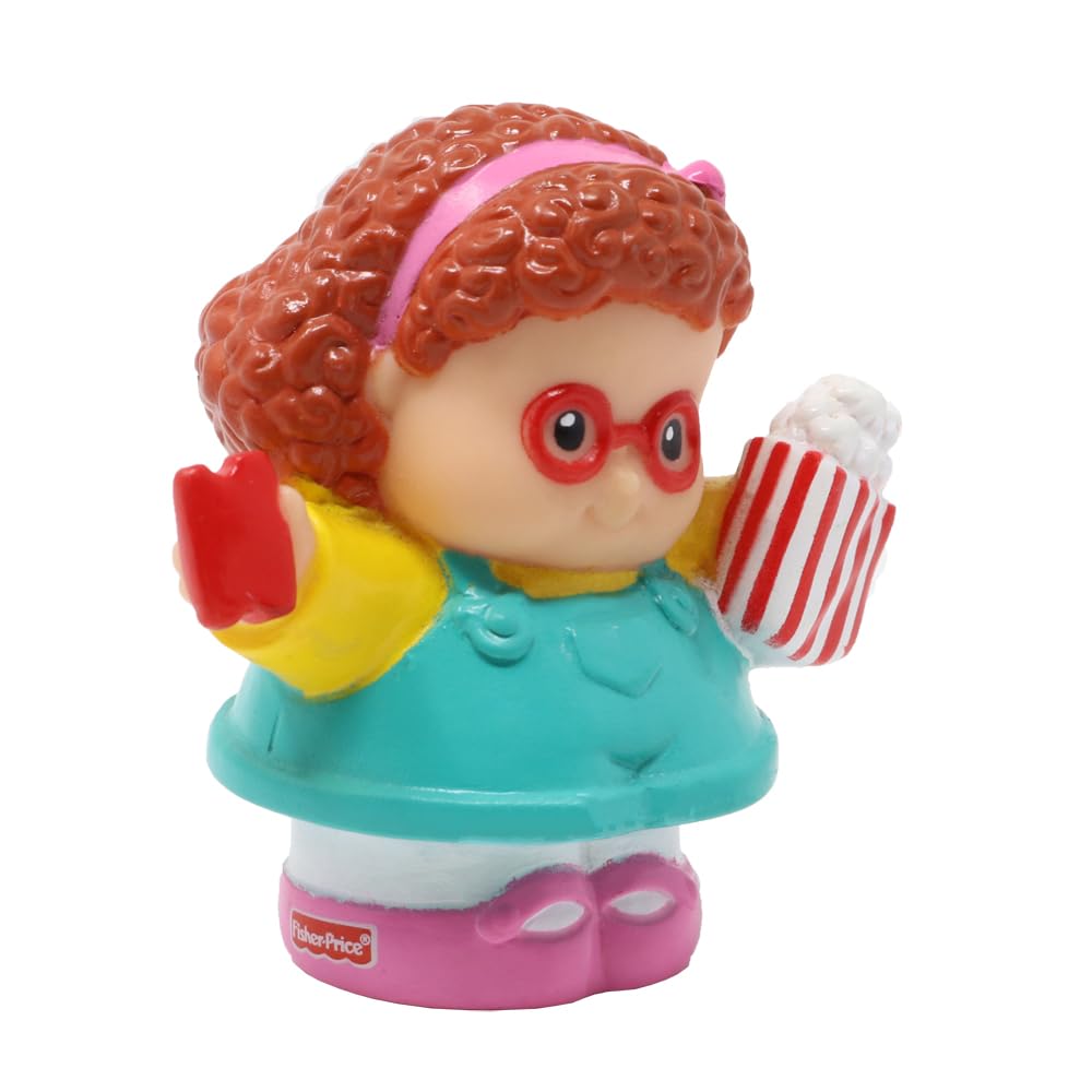 Fisher-Price Replacement Part Little People Circus Friends Carnival Playset G6520 - Replacement Little Girl Maggie Figure - Carrying Popcorn and a