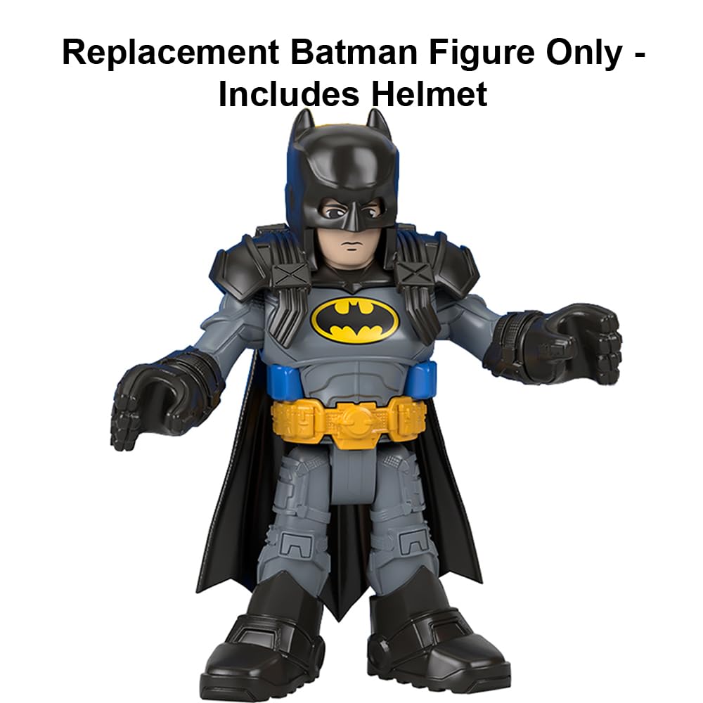 Replacement Part for Imaginext Super-Friends Playset - HML03 ~ Replacement Poseable Batman Figure ~ Includes Helmet