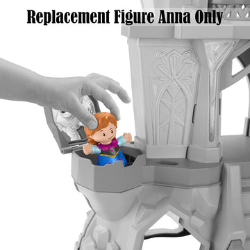 Fisher-Price Replacement Part Little People Elsa's Enchanted Lights Palace Frozen Castle GWD33 - Replacement Princess Anna Figure