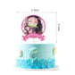 Nezuko Birthday Decorations, Demon Party Supplies Include Happy Birthday Banner, Cake Topper and Cupcake Toppers, Balloons for Kids Party Decor