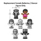Replacement Part for Fisher-Price Little People Playset - Replacement Female Ballerina / Dancer Figure ~ Inspired by Barbie You Can Be Anything