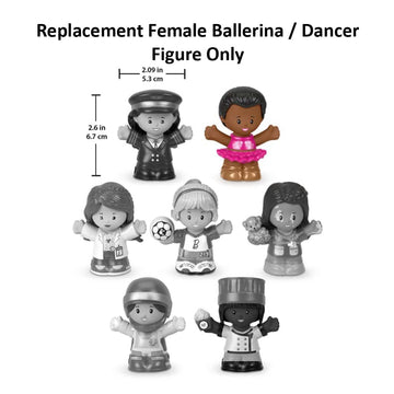 Replacement Part for Fisher-Price Little People Playset - Replacement Female Ballerina / Dancer Figure ~ Inspired by Barbie You Can Be Anything