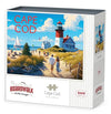 Boardwalk Cape Cod 500 Piece Jigsaw Puzzle Coastal Massachusetts Beach Puzzles with Premium Box, Gift for Adults and Family 16"x20"