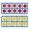 LEARNING ADVANTAGE Giant Magnetic Foam Ten Frames with 20 Disks