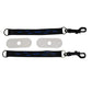 Chubuddy Chew Holder Black Screen Print- Black Tether and Natural Strap
