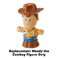 Fisher-Price Replacement Part Little People Inspired by Toy Story 4 Friends Playset GFD12 - Replacement Woody The Cowboy Figure