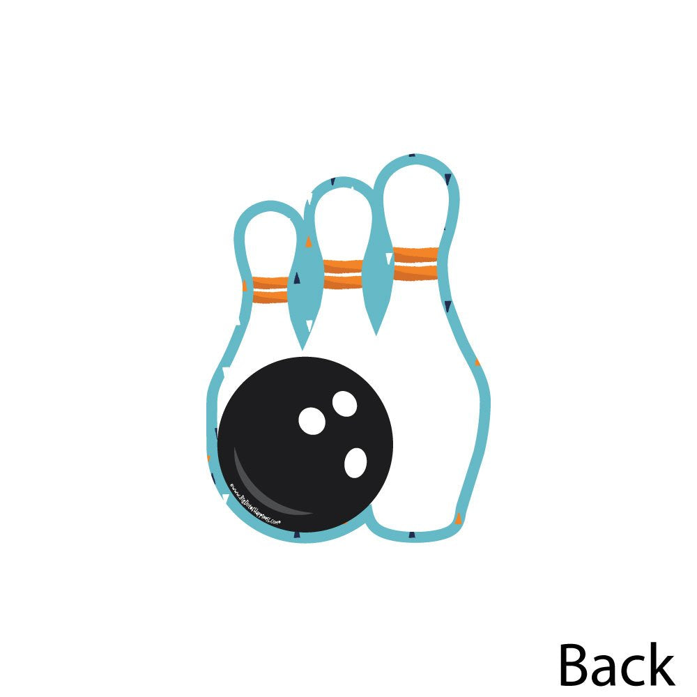 Big Dot of Happiness Strike Up The Fun - Bowling - Bowling Pins and Ball Decorations DIY Baby Shower or Birthday Party Essentials - Set of 20