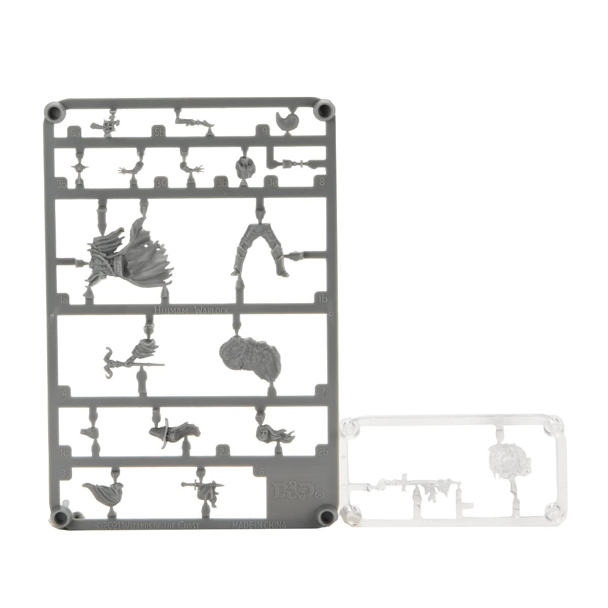 WizKids D&D Frameworks: Human Warlock Male - Unpainted and Unassembled
