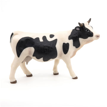 Papo - Realistic Piebald Cow Figure - Ages 3+ - Farm Life Collection - Educational Play Farm Animals - Gift Idea Toy for Girls and Boys