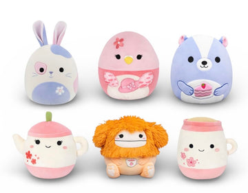 Squishmallows 2026 Easter Squad Bigfoot Teapot Bunny 5 Inch Mini Plush Doll, Set of 6