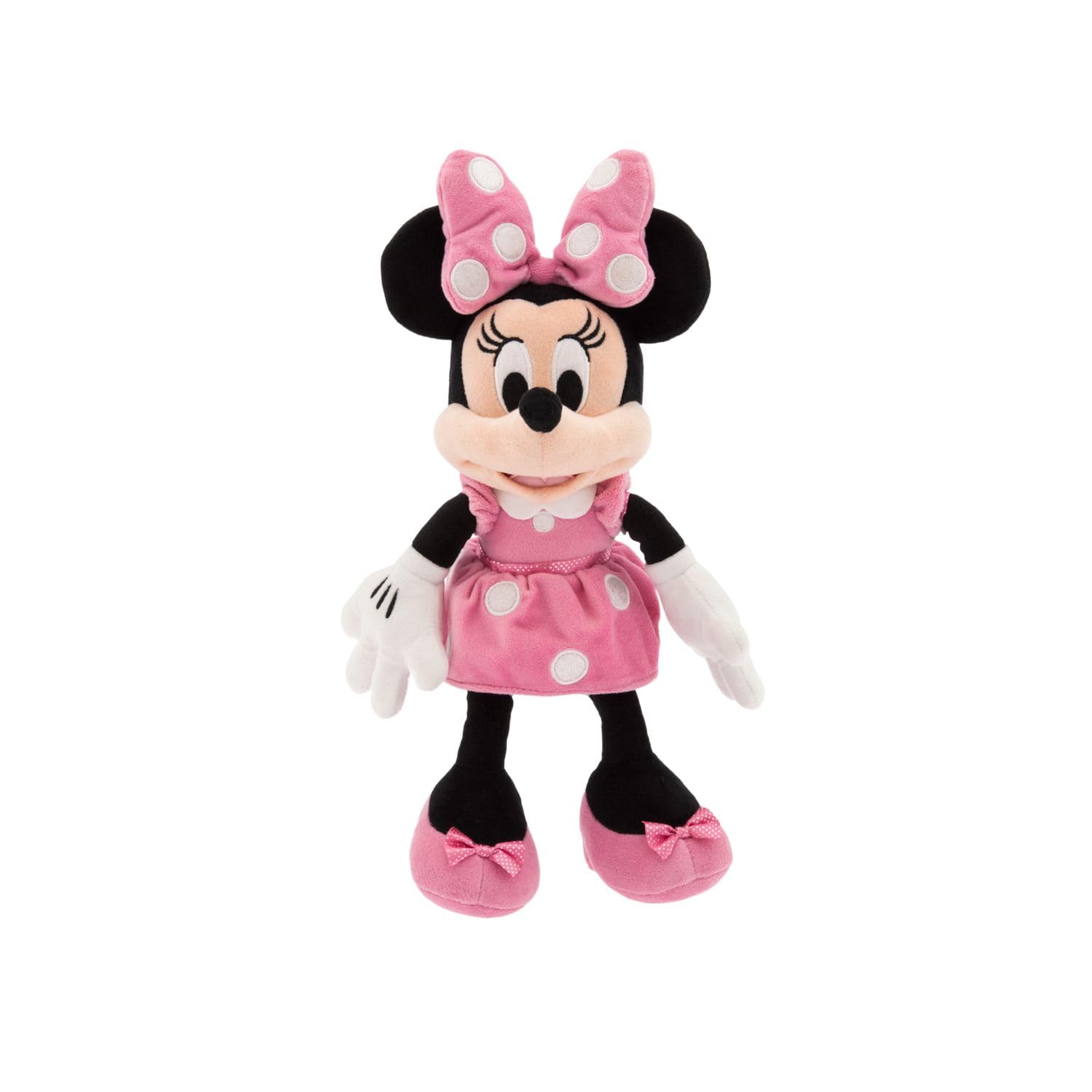Disney Store Official Minnie Mouse Plush Toy in Pink - 14-Inch Soft Collectible - Timeless Design & Premium Quality - Ideal Gift Lovers - Perfect