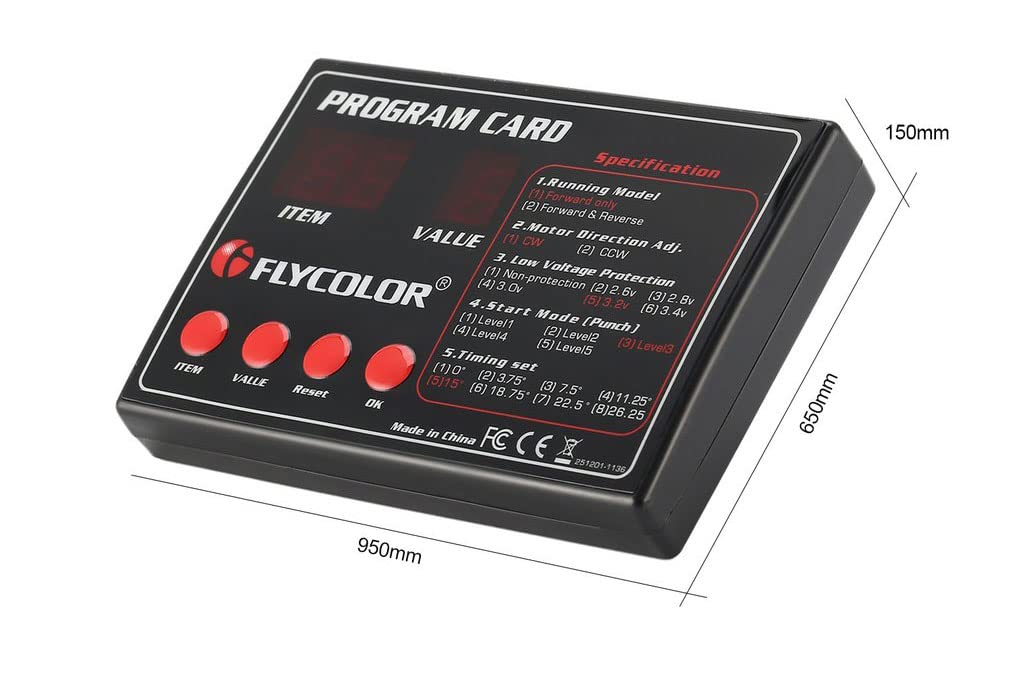 FLYCOLOR FlyMonster Programing Card for Remote Control RC Boats Ship ESC Electronic Speed Controller(70A/90A/120A/150A)