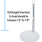 Kaiser Doll Stand 2501 - White Doll Stand for 12" to 18" Fashion Dolls and Action Figures