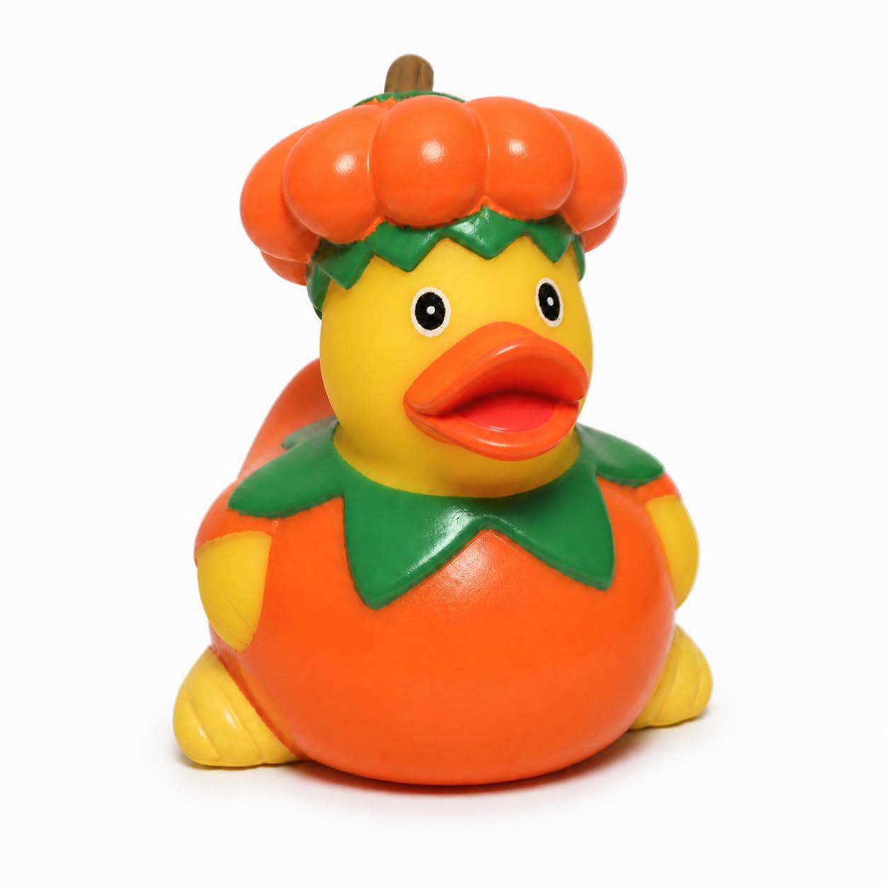 3" Halloween Pumpkin Rubber Duck [Sealed Hole, Floats Upright] - Baby Safe Bathtub Bathing Toy