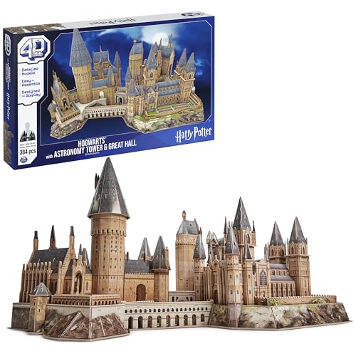 4D Build Harry Potter Deluxe Hogwarts 3D Puzzle Model Kit for Adults