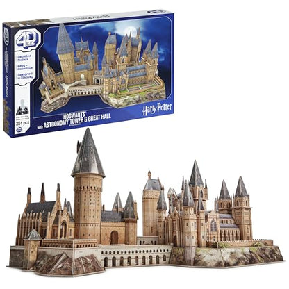 4D Build Harry Potter Deluxe Hogwarts 3D Puzzle Model Kit for Adults