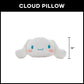 Northwest Sanrio Cinnamoroll Cloud Pillow 12" - Kawaii Stuffed Plushie, Great Gift for Anime Fans, Cartoon Character, Bedroom Decor