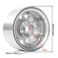 INJORA RC Rims 4pcs 1.9 Inch Beadlock RC Wheel Rim Set Wheel Hub for 1:10 RC Crawler Axial SCX10 SCX10 II 90046 SCX10 III AXI03007 TRX4 D90 12mm Hex