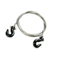 RCLions 1/10 RC Crawler Accessories Steel Tow Rope with Hooks for Axial SCX10 Trx4 CC01 D90 RC Buggy Truck Car Parts (Black)