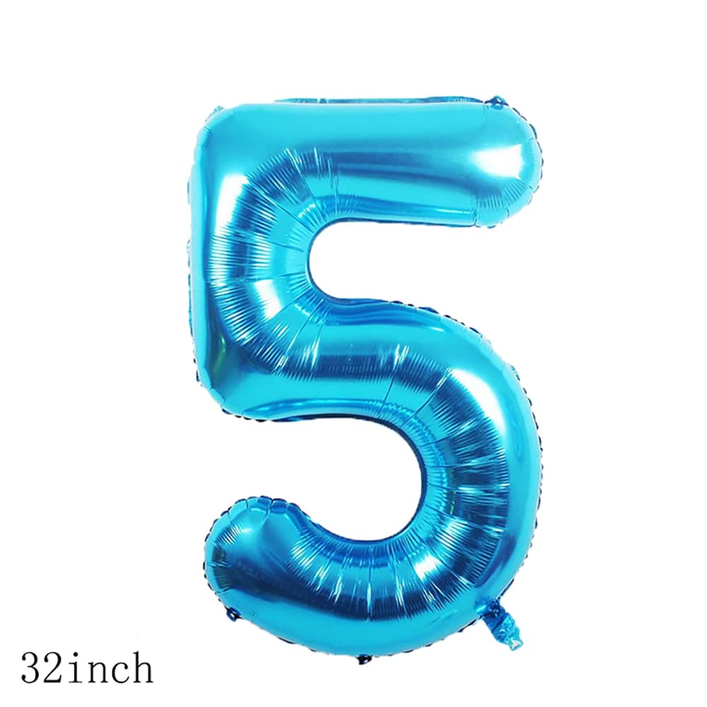 Balloons, 11 pcs Foil Balloons 5 year old for 5st Birthday Party Supplies Decoration? Confetti Balloon Kids Party Balloons Birthday Party Supplies 5