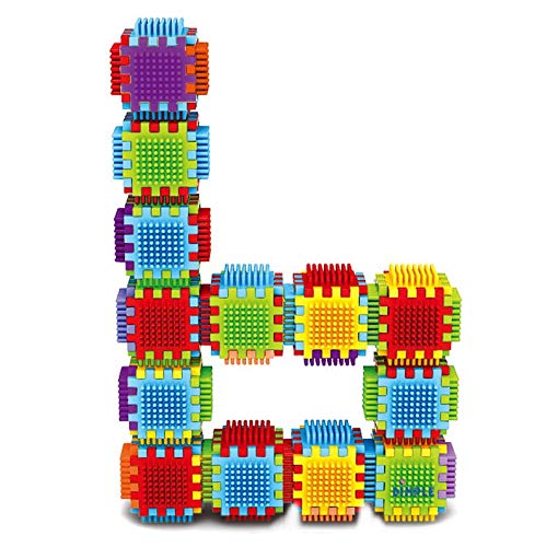 Dimple 360-Piece Set Large Stacking Blocks and Interconnecting Building Set, Makes 60 Blocks, for Boys & Girls, Educational Fun, Great Toy for Child
